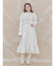 jacquard tieredワンピース