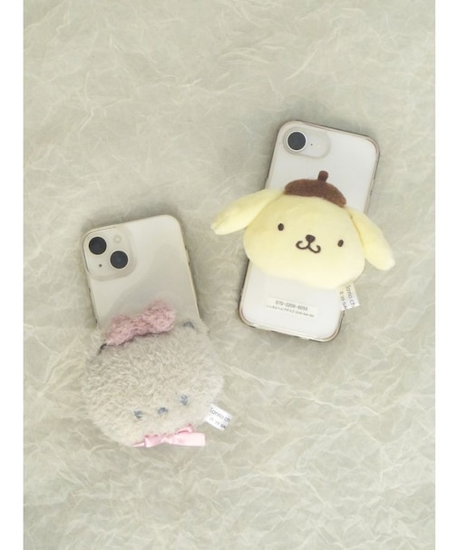 もこもこポムポムプリンスマホグリップ