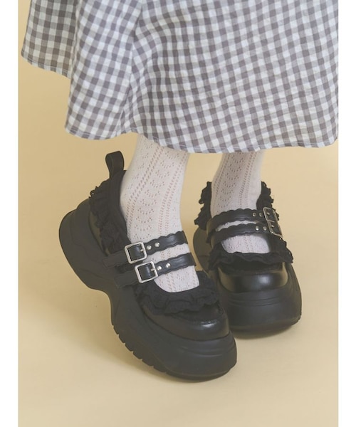 frill strap sneakers｜メリージェニーの通販｜&mall（アンドモール