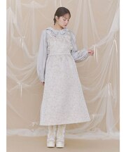 apron jacquardワンピース