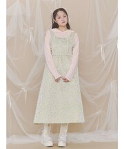 apron jacquardワンピース