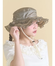 frill nylon hat