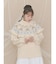 bear yoke knit tops