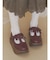 ribbon tstrap shoes