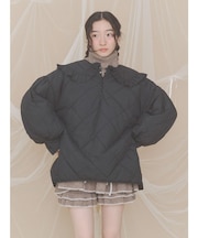 フリルキルティングシャツジャケット