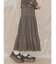 lace ribbonギャザースカート