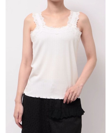 lace frame camisole tops
