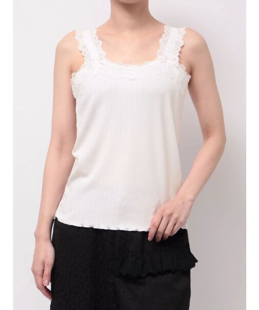 lace frame camisole tops
