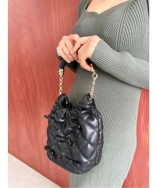 リボンデザインハンドバッグ