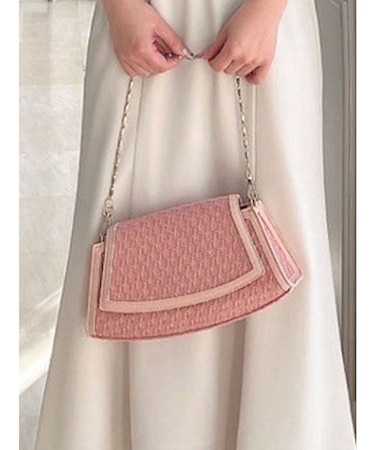 ツイードコンパクトバッグ