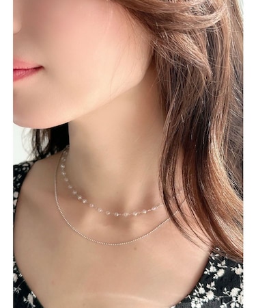 2連チェーンネックレス