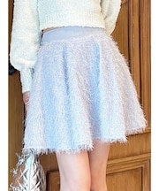 シャギーミニスカート