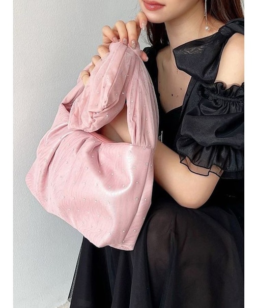 リボンハンドルバッグ