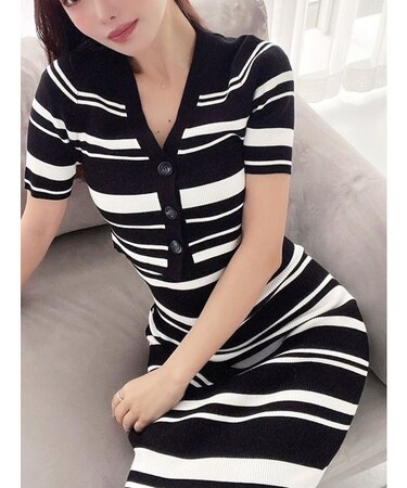 五分袖ショートカーディガン【セットアップ着用可能】