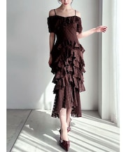 ヘムラッフルアシメワンピース