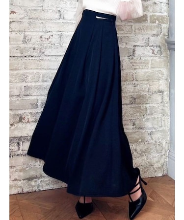 ウエストオープンフレアスカート