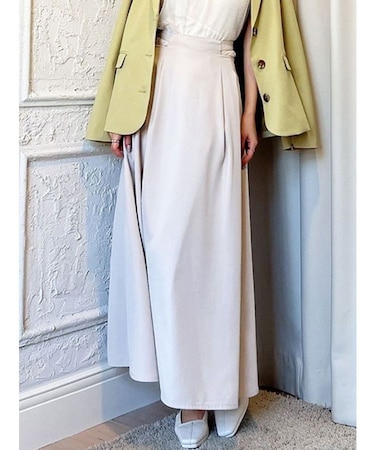 ウエストオープンフレアスカート