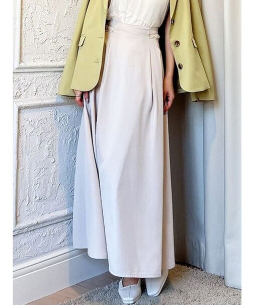 ウエストオープンフレアスカート