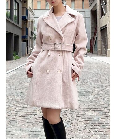 シャギーミディコート