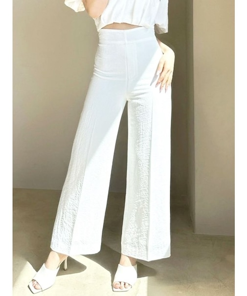 シュリンクジャガードイージーパンツ【セットアップ着用可能】