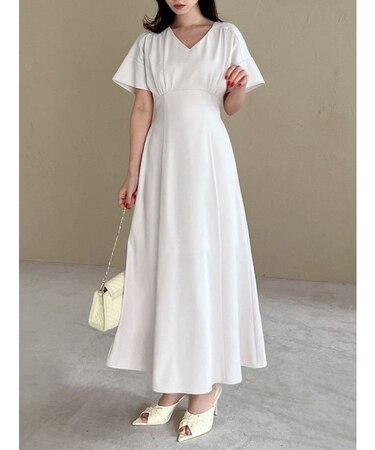 【WEB限定】ワイドスリーブマーメイドワンピース