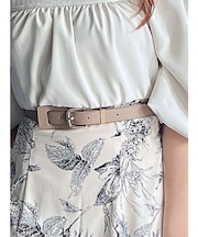 ゴールドバックルデザインベルト