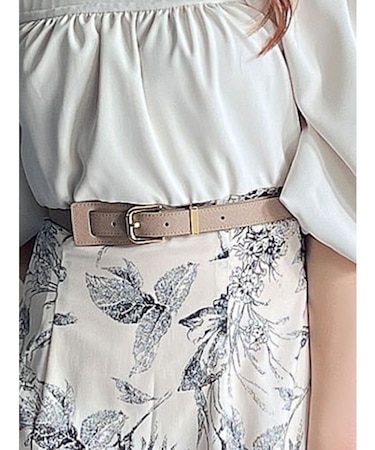 ゴールドバックルデザインベルト