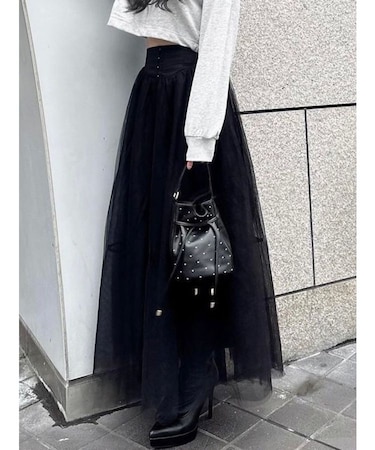 ラメチュールボリュームスカート