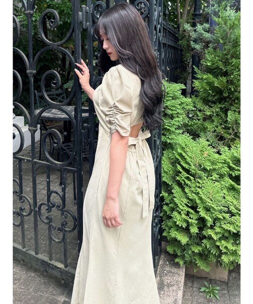 バックオープンマーメイドワンピース