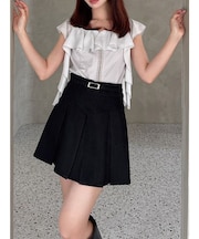 コルセットラッフルブラウス