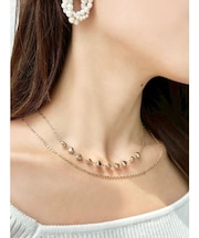 ハートストーンチェーンネックレス