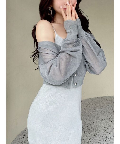 シアーカーデコンビニットワンピース