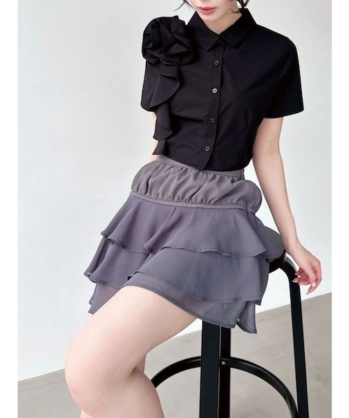 フリルミニスカート