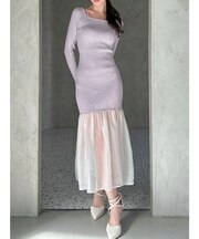 ヘムシアーマーメイドニットワンピース