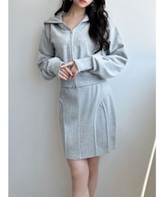 カットリブコルセットスカート【セットアップ着用可能】