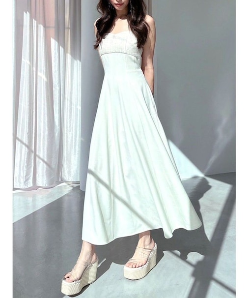 マルチファブリックキャミワンピース