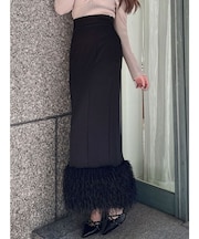 フェイクファーナロースカート