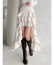 ランダムフリルボリュームスカート