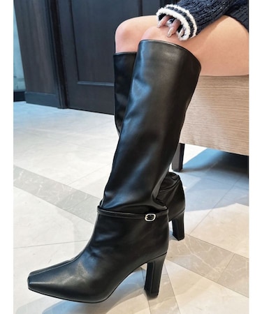 バレルシェイプドロングブーツ