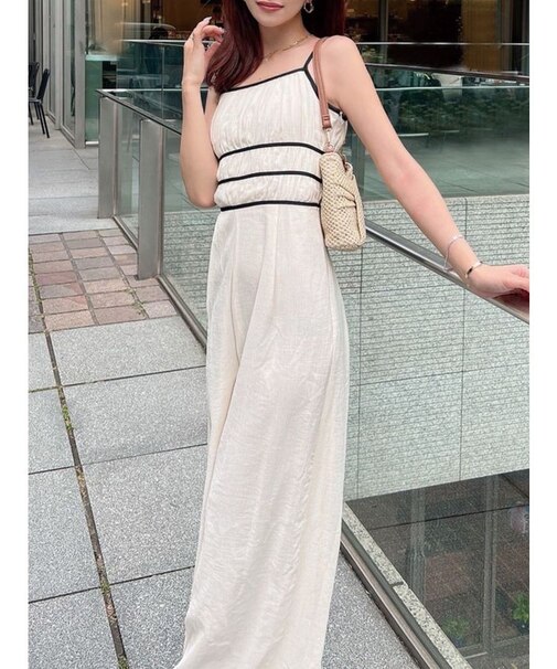 シフォンキャミコンビネゾン