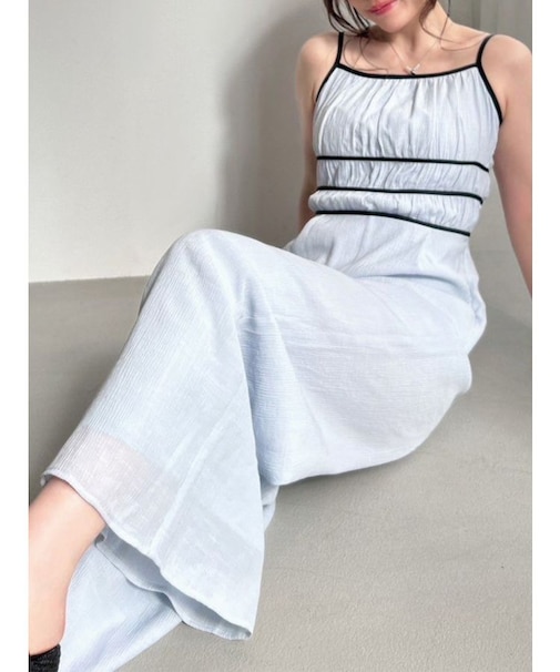 シフォンキャミコンビネゾン