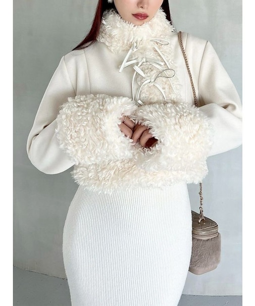 ポイントフェイクファーブルゾン