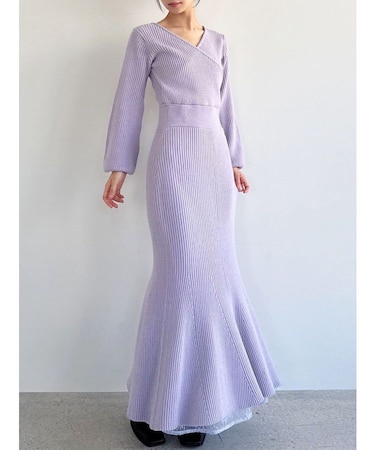 【WEB限定】カシュクールマーメイドワンピース