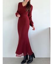 【WEB限定】カシュクールマーメイドワンピース