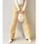 ダブルウエストストレートパンツ