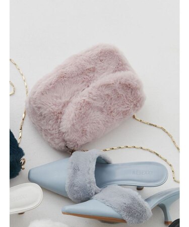 コンパクトファーバッグ