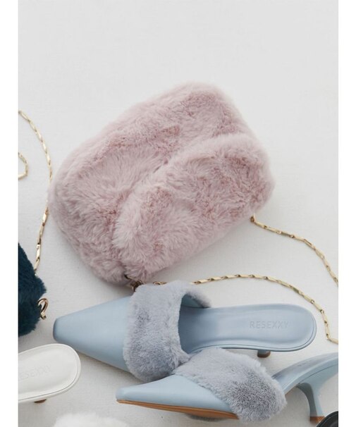 コンパクトファーバッグ