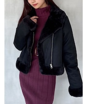 フェイクムートンブルゾン