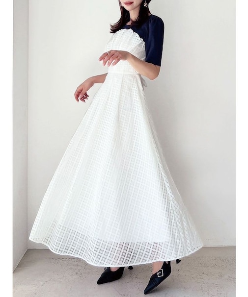 バルーンヘムドッキングワンピース