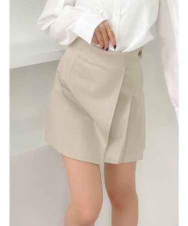 ポンチプリーツ切替スカパン